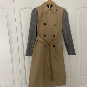 Mural trench coat